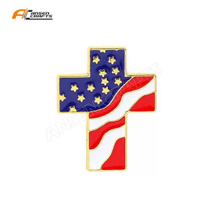 Pin cruzado de bandera, Colección trasera magnética, Pin de solapa de bandera de varios países, insignias de construcción de fama mundial, regalo para amigos - Product Image 4