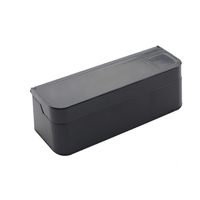 Boîte de rangement de pièces de monnaie de voiture, boîte de rangement plastique 1 pc