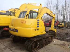 Excavadora sobre orugas Komatsu usada, máquina antigua de 6 toneladas con bomba de engranajes, componentes centrales PLC a la venta en Shanghai, China - Product Image 2
