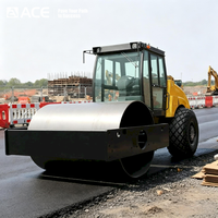 Rouleau vibratoire à tambour unique ACE Group AT212, 130 CV, 12 tonnes, avec moteur Cummins et pompe Kawasaki pour la construction routière en Afrique