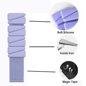 Brazaletes ponderados Pesas de tobillo ajustables personalizadas 1LB Yoga Caminar Pierna Brazo Pesas de muñeca Gimnasio Entrenamientos Pilates Accesorios - Product Image 3