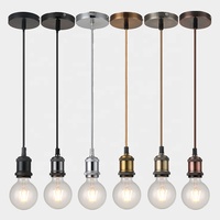 Douille de lampe en aluminium E27 Style Edison support d'ampoule suspendue