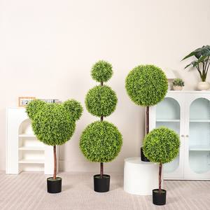 Balle d'herbe artificielle <span class=keywords><strong>en</strong></span> plastique, plante artificielle écologique résistante aux UV, décoration de sol intérieure, ornement paysager, Pâques - Product Image 6