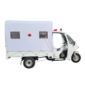 New Three Wheeler Bike Motorized Cargo 200Cc Ambulance Open Tricycle 3 Wheel Reverse Trike