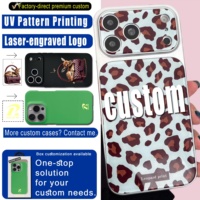 Coque de téléphone personnalisée de luxe antichoc pour iPhone avec logo