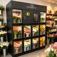 Distributeur automatique de fleurs fraîches JOYVEND grande capacité, haute efficacité, affichage personnalisable, réfrigérateur de présentation de fleurs