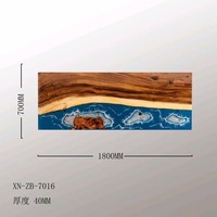 Vente en gros de table à manger design traditionnelle en bois et époxy pour le salon table basse en résine table à manger en résine