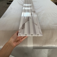 Panneau mural géométrique 3D pour projet hôtelier commercial, panneau de revêtement mural imperméable pour la décoration murale des bâtiments commerciaux