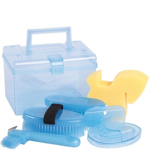 Boîte de toilettage pour chevaux Ensemble de brosses à épousseter pour équipement d'équitation Ensemble de soins de toilettage pour chevaux - Product Image 3
