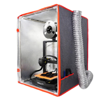 Penutup Casing Printer 3D Resin OEM dengan Kit Ventilasi, Orientasi Horizontal dan Vertikal untuk Printer 3D Bamboo Lab