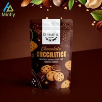 Pochette Doypack Minfly Personnalisée Imprimée Finition Brillante/Mate 200g PE Qualité Alimentaire Biodégradable Fermeture Éclair Sécurisée pour Aliments Bébé et Gelée