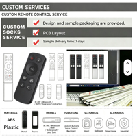 Télécommande vocale IR et Bluetooth 13 touches RCT4013, OEM ODM, boutons en silicone personnalisés pour Android Box