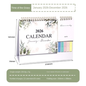 Bán Buôn Lịch Tùy Chỉnh Advent Lịch Bảng Lịch Máy Tính Để Bàn Lịch 2026 Với Ghi Chú Phần Cho Công Ty Sử Dụng - Product Image 4