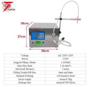 Quy mô nhỏ bơm từ tính đầu duy nhất nước nhỏ điền máy Nước hoa điền máy chất lỏng phụ - Product Image 3