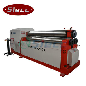 Machine <span class=keywords><strong>de</strong></span> pliage automatique <span class=keywords><strong>de</strong></span> tôles en acier inoxydable et en aluminium <span class=keywords><strong>de</strong></span> <span class=keywords><strong>3</strong></span> <span class=keywords><strong>rouleaux</strong></span> <span class=keywords><strong>de</strong></span> 4 mm et 6 mm d'épaisseur avec formage des extrémités, haute productivité - Product Image 1