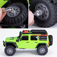 Lot de 4 écrous de roue M2 avec outil de serrage hexagonal pour voiture RC Crawler à l'échelle 1/30 AXI-3328, accessoires de remplacement de quincaillerie