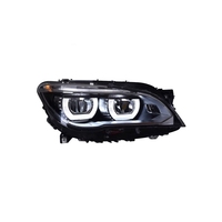 Phare avant LED haute performance avec anneaux lumineux Halo pour BMW Série 7 F02 2009-2015, phare avant de style automobile