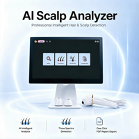 Analyseur de cuir chevelu IA : Scanner capillaire WiFi intelligent avec système d'analyse des données IA pour les propriétaires de marques