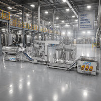 Nouvelle usine de popcorn à air chaud et de ligne d'enrobage avec tambour d'enrobage et caramélisateur