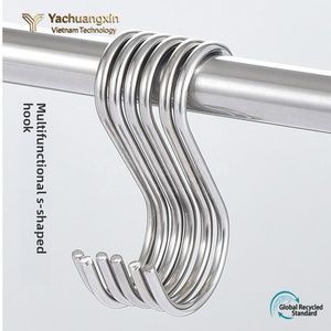 Stainless Steel Silver Round Cross Bar Multi-Purpose <b>S</b>-Type <b>S</b>-<b>Hook</b> with Polish Finish Model GJ China for General Industry Use - Product Image 4