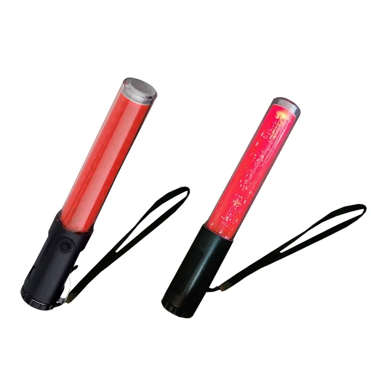 Traffic Baton With 13 Pcs Red LED ABS 30x260mm Traffic Flashing Baton Magnetic Traffic Wand