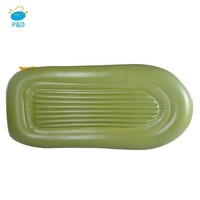 Bateau pneumatique gonflable haute vitesse personnalisé pour 4 personnes, 0,6 mm d'épaisseur, en PVC, avec pompe manuelle électrique pour la dérive, la pêche et le sauvetage, utilisation en extérieur