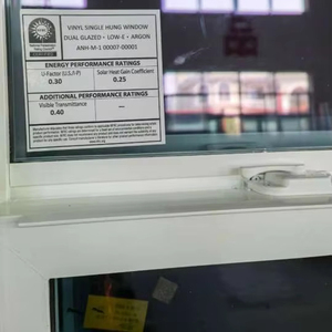 Thiết kế hàng đầ<span class=keywords><strong>u</strong></span> Mỹ 36x60inch Vinyl Xây Dựng Mới đôi men kính duy nhất Treo Cử<span class=keywords><strong>a</strong></span> Sổ với móng tay vây - Product Image 6