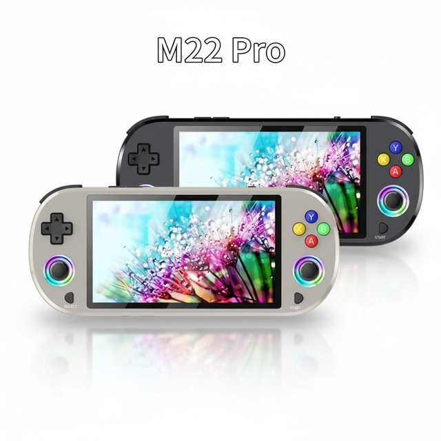 M22 Pro Handheld Game Console 5.0 Inch Screen 1920*1080 IPS Display Support LINUX System Portable Pocket Video Player M22 Pro