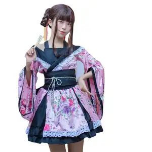 Lolita Meid Jurk Anime Uniformen Halloween Kostuum Japanse Traditionele Kimono Pyjama Cosplay Kostuum