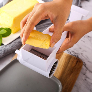 Vente en gros : Râpe à fromage rotative 3-en-1 KLH253, coupe-beurre et moulin portable pour cuisine - Product Image 3