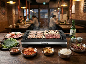 Asador Eléctrico Portátil Sin Humo en Oferta, con Extractor de Humo para Uso en Mesa, Hogar y Apartamento - Product Image 5