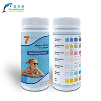 7-en-1 testeur de chlore brome PH gratuit bandes de papier outil de nettoyage de piscine pour l'analyse de l'eau de spa et de piscine