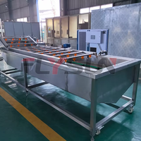 Ligne de production de tranchage et de séchage d'épluchage de pommes de terre Machine à éplucher les pommes de terre