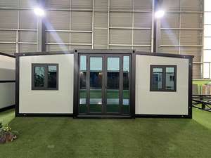 Maison conteneur extensible à succès pour hôtel, 2-3 chambres, structure en acier, double aile, maison préfabriquée de 20 pieds - Product Image 3