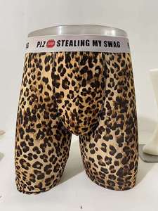Slip Boxer da Uomo in Cotone con Stampa Leopardata, Design TopStyle 2026, Personalizzabili con Logo, Basso MOQ, Vendita all'Ingrosso, Comodi e di Tendenza - Product Image 4