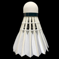 Volant de badminton professionnel Lingshang LS600 en plumes d'oie, léger, 3 couches, pour entraînement et tournois internationaux