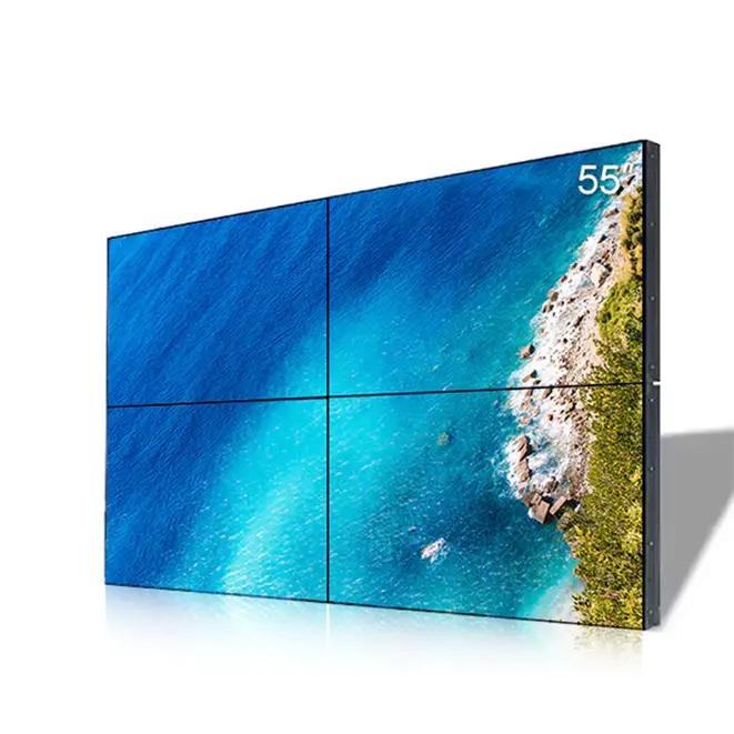 Giá rẻ 4K 55 inch nối màn hình LCD TV Video Panel tường 2x2 2x3 3x3 4x4 điều khiển quảng cáo hiển thị
