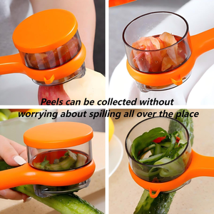 Pelador de Melón Innovador y Portátil, Cuchilla de Acero Inoxidable, Pelador de Frutas y Verduras con Mango Ergonómico, Utensilio de Cocina para Agua - Product Image 2