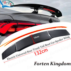 Aileron de coffre arrière universel en fibre de carbone ABS pour berline, spoiler de <span class=keywords><strong>voiture</strong></span> électrique, aileron de coffre arrière, aileron de <span class=keywords><strong>voiture</strong></span> - Product Image 2