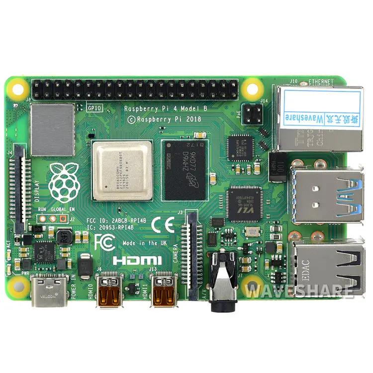 Raspberry Pi 4 Модель B 4 ГБ 1,5 ГГц процессор беспроводной 5,0 двойной интерфейс Ethernet POE Raspberry Pi 4th поколения Тип B