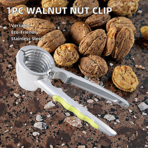 1pc Outil de décorticage manuel multifonctionnel en métal argenté pour noix, châtaignes et noisettes - Product Image 2