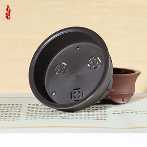Vaso per <span class=keywords><strong>Bonsai</strong></span> in Resina Stile Cinese, Miniatura Durevole per <span class=keywords><strong>Bonsai</strong></span> e Piante Grasse, Fioriera <span class=keywords><strong>da</strong></span> Balcone e Scrivania, Effetto Tronchi Antichi, 50g - Product Image 5