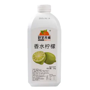 Sirop de citron de sirop de fruit concentré populaire Offre Spéciale avec une certaine pulpe pour le thé de lait de bulle