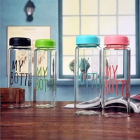 Bouteille de sport réutilisable en plastique Tritan sans BPA de 500 ml, avec logo personnalisé, vente en gros