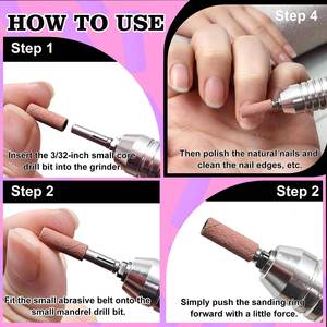 Nuevo Anillo <span class=keywords><strong>de</strong></span> Lijado <span class=keywords><strong>Mini</strong></span> <span class=keywords><strong>de</strong></span> 3mm sin Costuras Mejorado para Pulir Uñas y Eliminar Piel Muerta, Uso Universal - Product Image 3