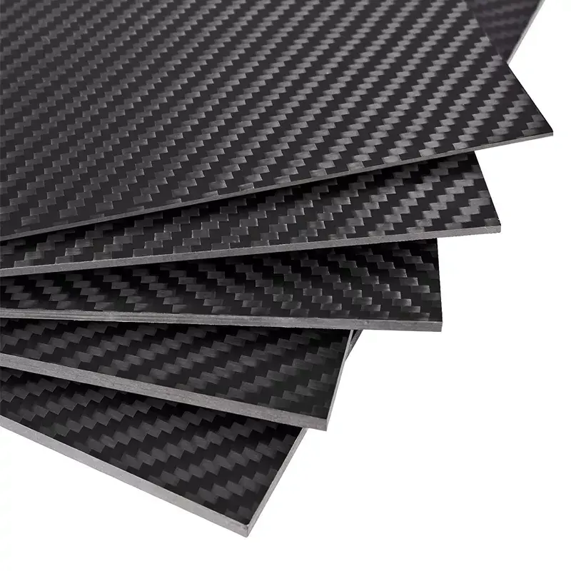 Sheet Panels Plates Custom Factory Carbon Fiber Twill Glossy Matte Carbon Fiber Woven Plain Carbon Felt Welding Blanket WISE