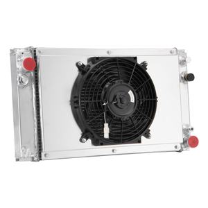 Ventilador de cubierta de radiador de 3 filas para <span class=keywords><strong>PORSCHE</strong></span> <span class=keywords><strong>944</strong></span> <span class=keywords><strong>2</strong></span>.5L <span class=keywords><strong>TURBO</strong></span> S2 3.0L 1985-1991 1989 AT - Product Image 1