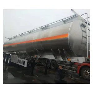 3 ejes 40000L 45000 litros camiones cisterna de aluminio camiones cisterna de combustible tanque semirremolque para la venta