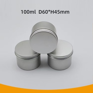100mlリサイクル化粧品瓶キャンドルキャンディー容器空収納ポットクリーム金属アルミニウム缶 - Product Image 5
