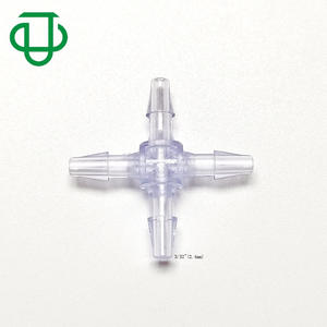 Direct Premium Supplier's High Quality Blue PC Plastic Cross-Shaped Four-Way <b>Flexible</b> <b>Hose</b> Fluid <b>Pipe</b> Fittings Medical Plastic - Product Image 1